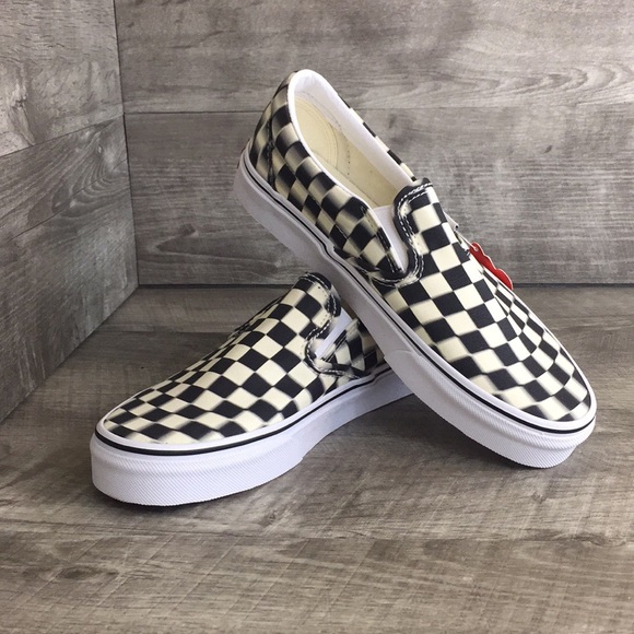 VANS Classic Slip-On (Blur Check) Black/Classic - Picture 8 of 8